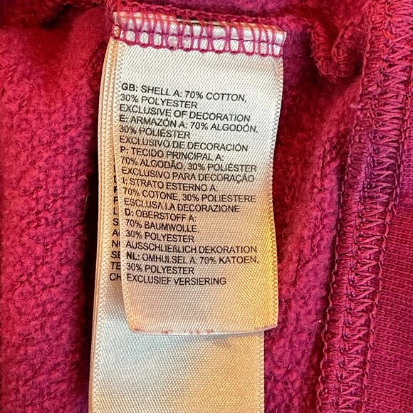 The North Face Pink Hoodie Womenโs Medium | Cozy Fleece Logo Sweatshirt - Picture 7 of 7